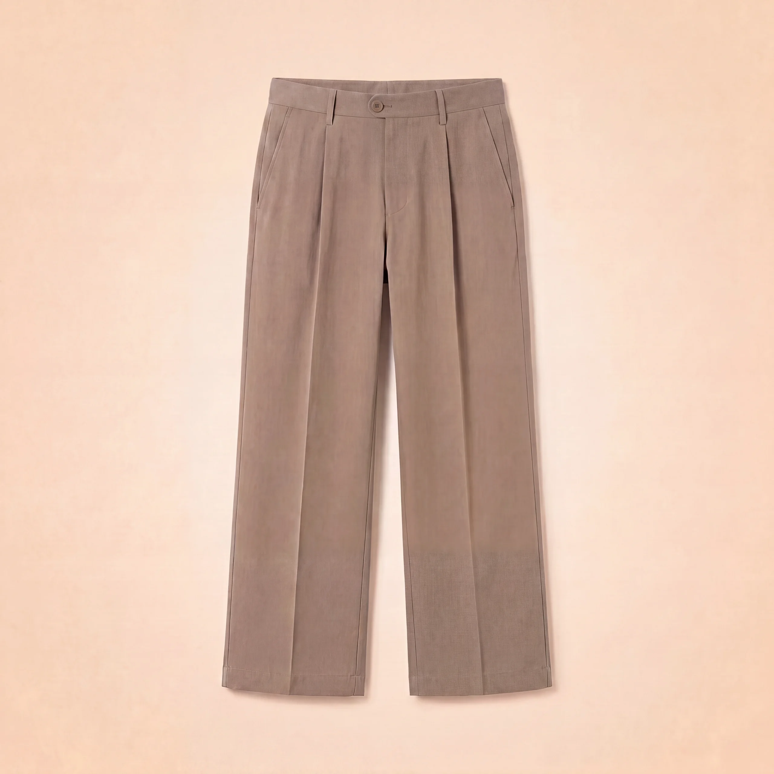 PLEATED TAILORED PANTS - TAUPE